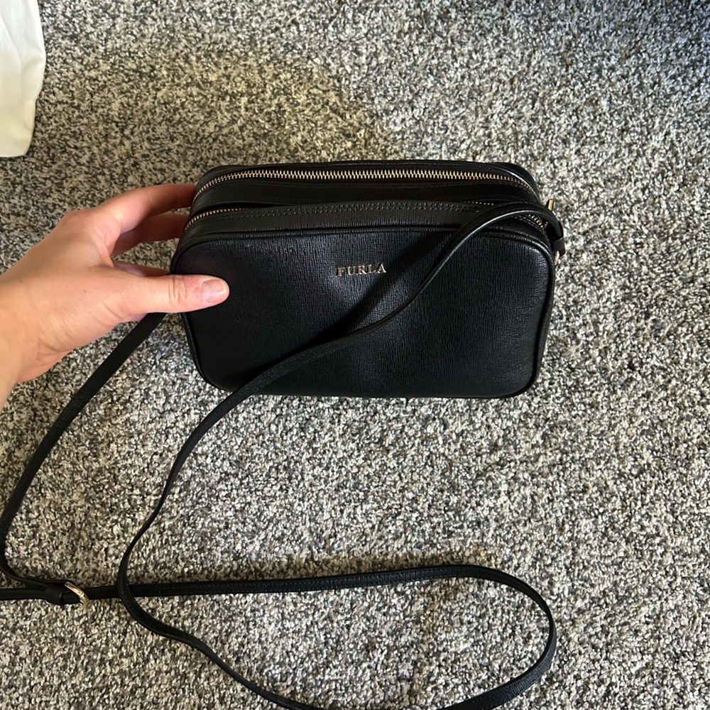 Furla double zip crossbody black - Picture 8 of 8
